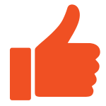 A thumbs up