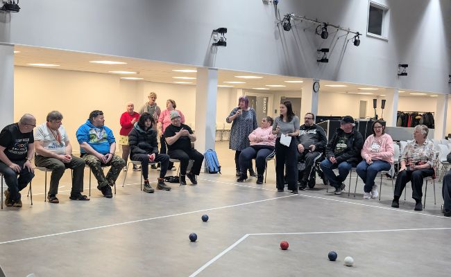 A game of Boccia
