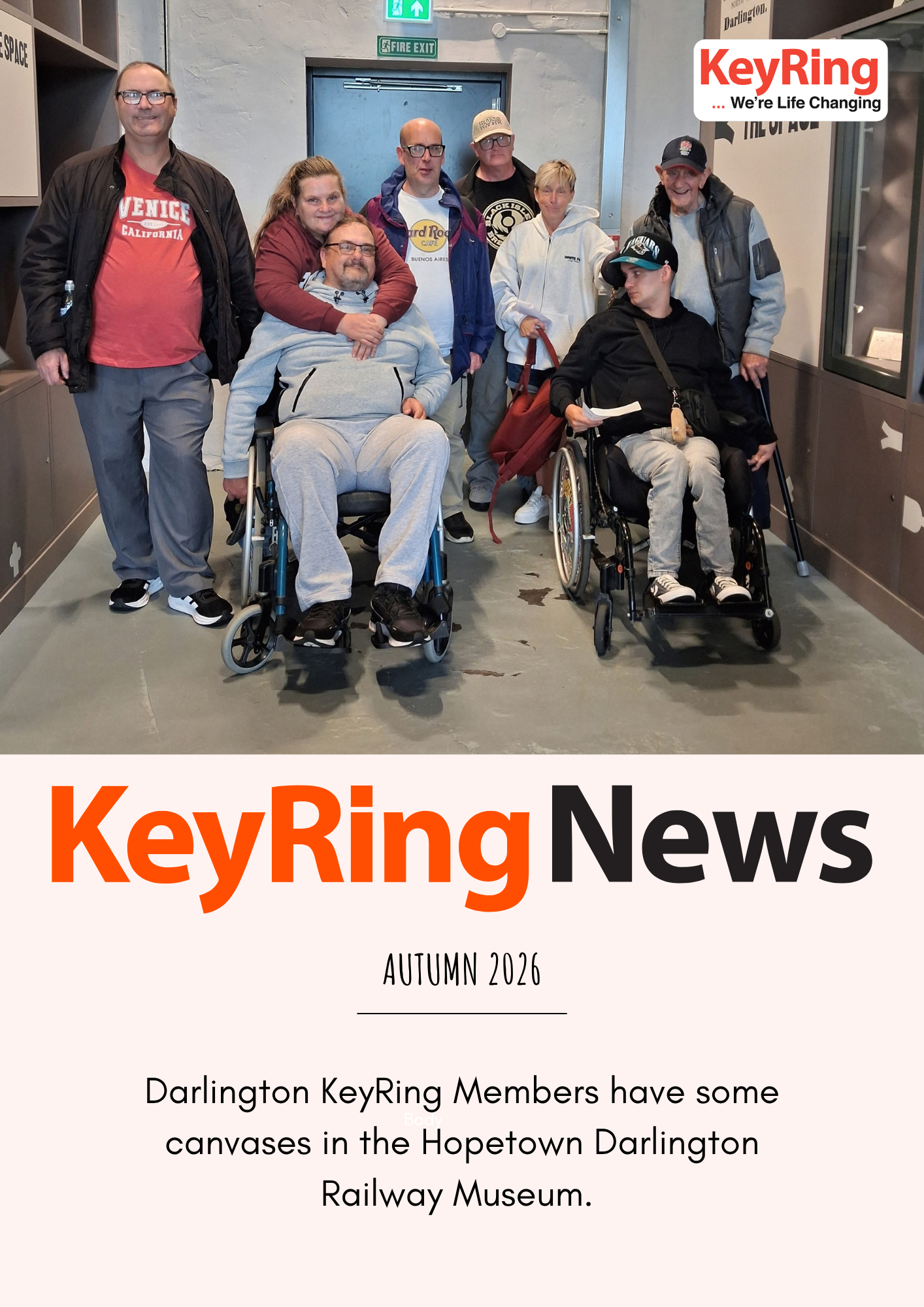 The front page of the KeyRing News